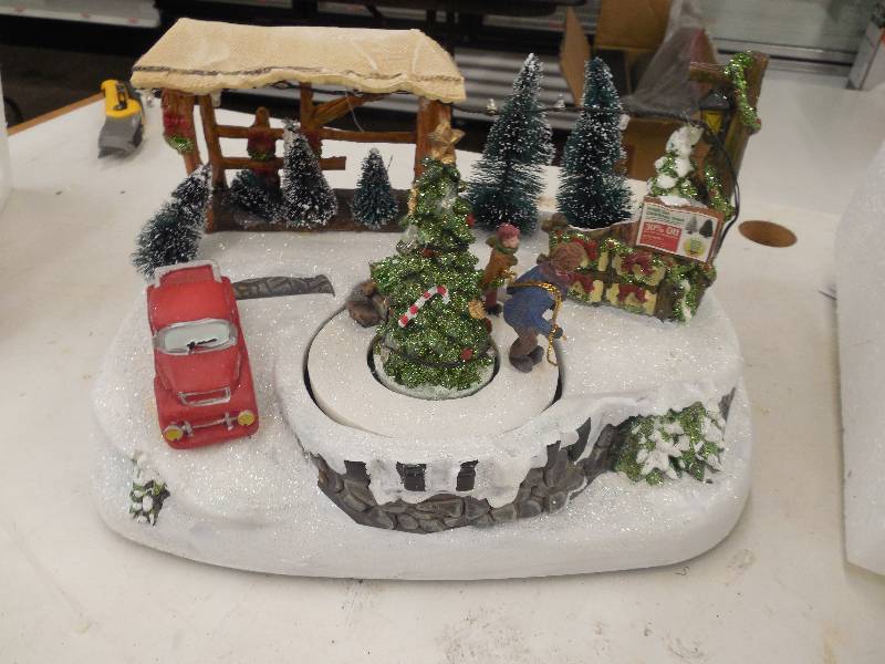 lot 79 image: 1950s LED Village Shop Decorations