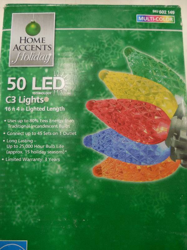 lot 89 image: 50 LED C3 LIGHTS