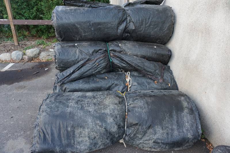 lot 6 image: Lot of 11 -  Rolls of Contractors Plastic Ground Insulation Pads