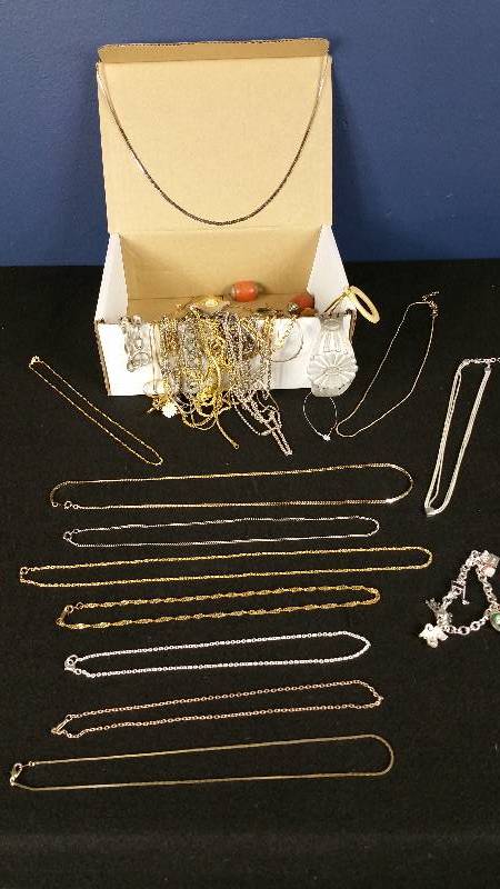 lot 69 image: Large Lot of Misc Jewelry - Necklaces, More