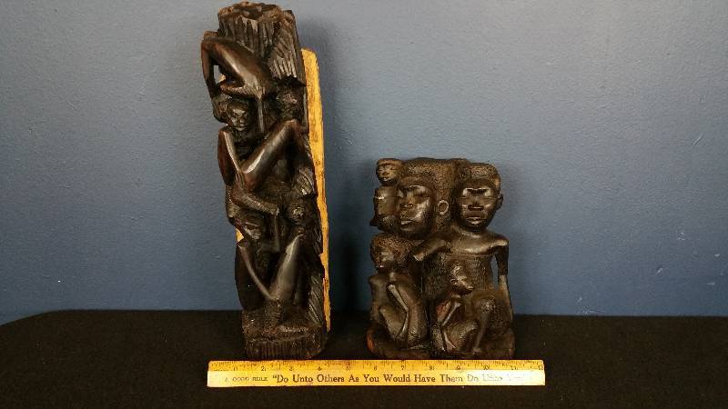 lot 117 image: Collection of Kenya, Africa Wood Sculpture Art