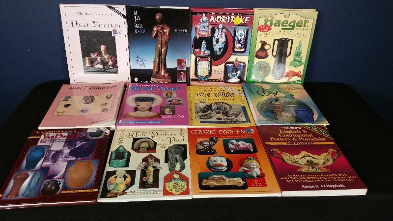 lot 161 image: Lot of (12) Pottery, Ceramic, Porcelain Price Guides and Reference Books