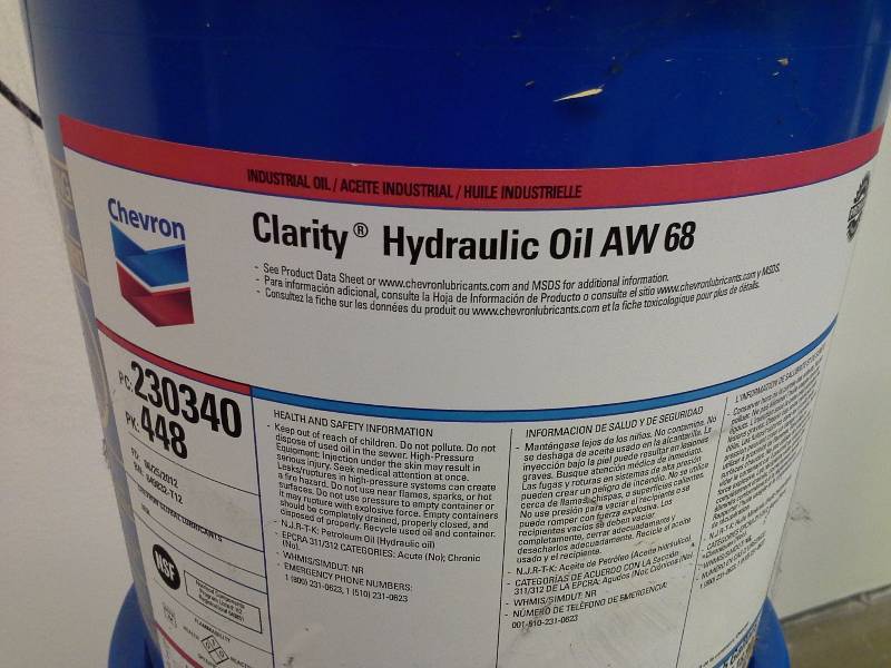 Chevron Hydraulic Oil Aw-M Iso 68 At Kim Richert Blog