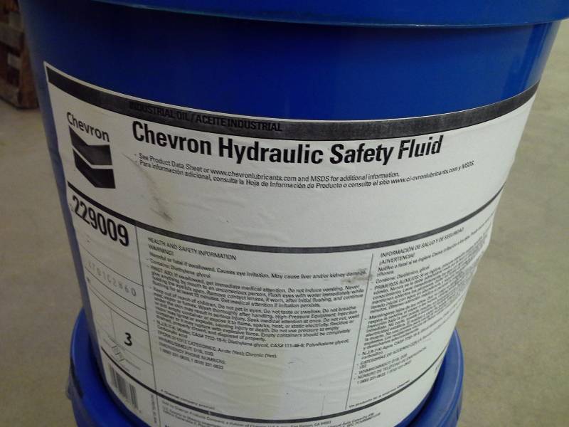 Chevron Hydraulic Safety Fluid 20 Gallons Autumn Lubricants KBID