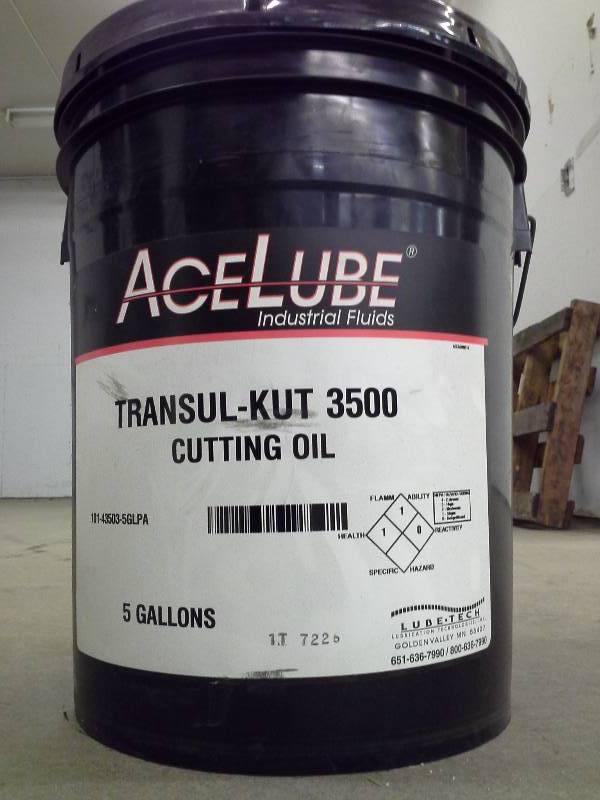 lot 62 image: Ace Lube Transul-Kut 3500 Cutting Oil - 5 Gallons