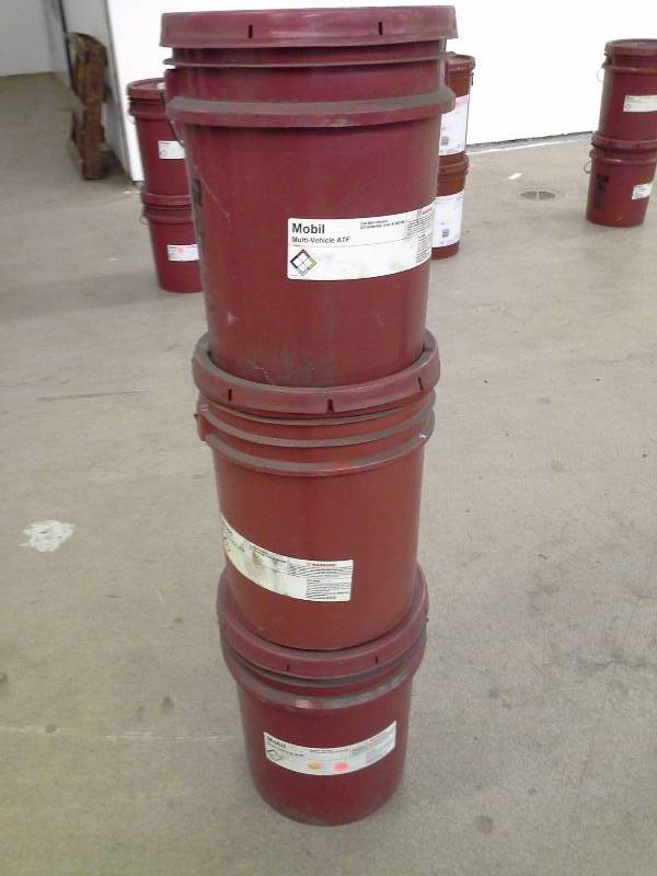 lot 63 image: Mobil Multi-Vehicle ATF - 15 Gallons