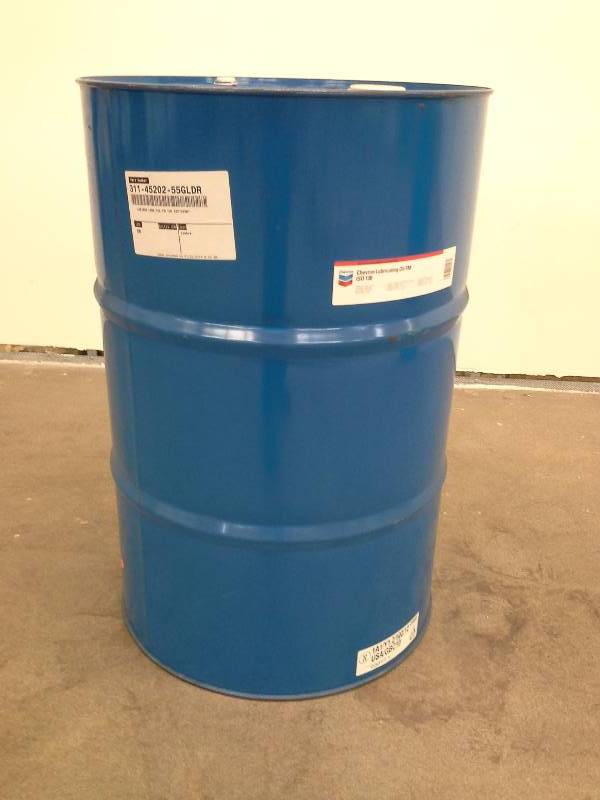 lot 6 image: Chevron Lubricating Oil FM ISO 100 Food Grade Lubricant - 55 Gallon Drum