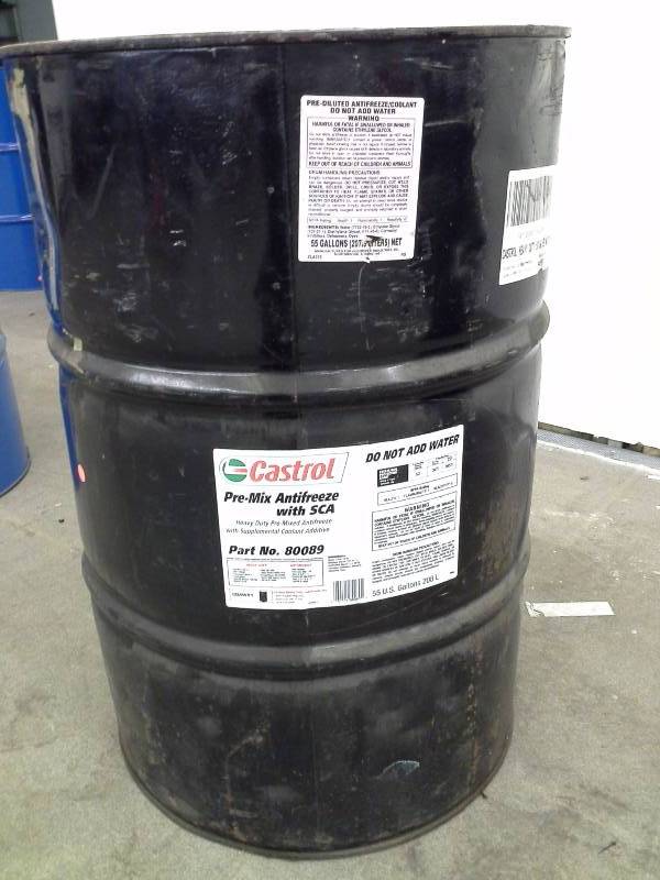 lot 8 image: Castrol Pre-Mix Antifreeze with SCA - 55 Gallon Drum