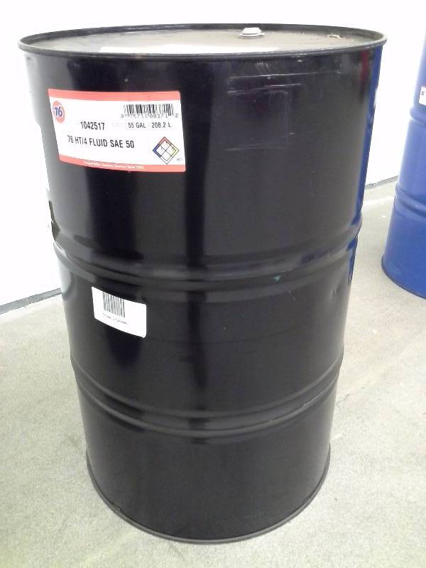 lot 10 image: Phillips 76 HT4 Fluid SAE 50 Transmission Fluid - 55 Gallon Drum