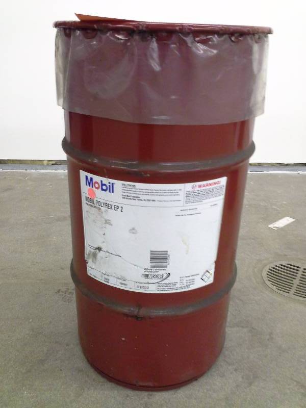 lot 91 image: Mobil Polyrex EP 2 Polyurea Grease - 16 Gallon Drum