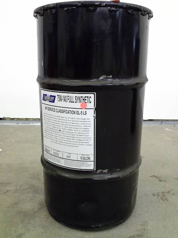lot 92 image: Venom 75W-140 Full Synthetic Gear Oil - 16 Gallons