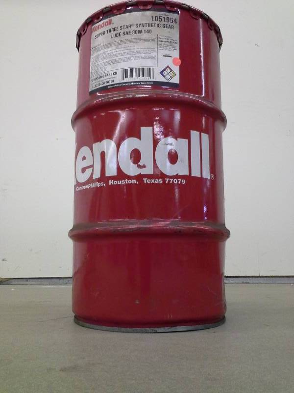 lot 95 image: Kendall Super Three Star Synthetic Gear Lube SAE 80W-140 - 16 Gallons