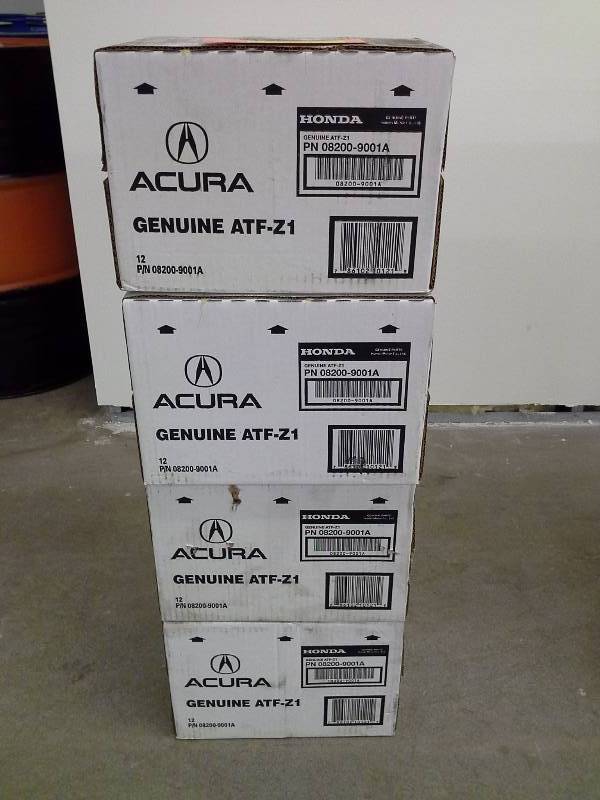 lot 96 image: Acura Genuine Automatic Transmission Fluid Z1 - 4 Cases of 12 Quarts