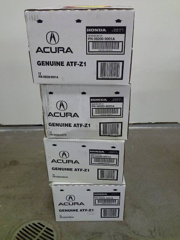 lot 98 image: Acura Genuine Automatic Transmission Fluid Z1 - 4 Cases of 12 Quarts