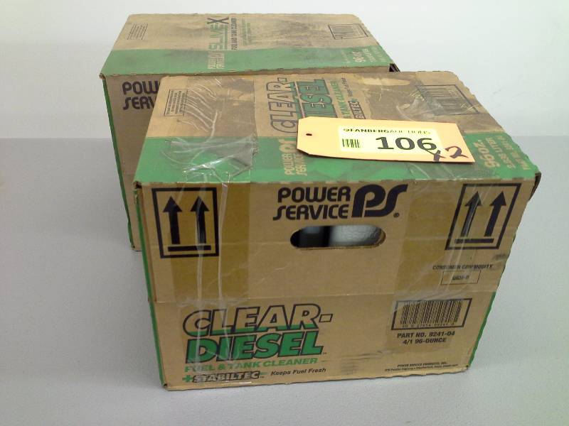 lot 106 image: Clear Diesel Fuel & Tank Cleaner - 2 Cases of 4-96oz. Bottles