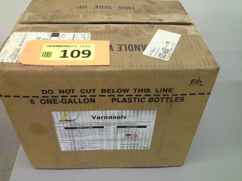 lot 109 image: Summit Varnasolv Compressor Conditioner - 6-1 Gallon Jugs