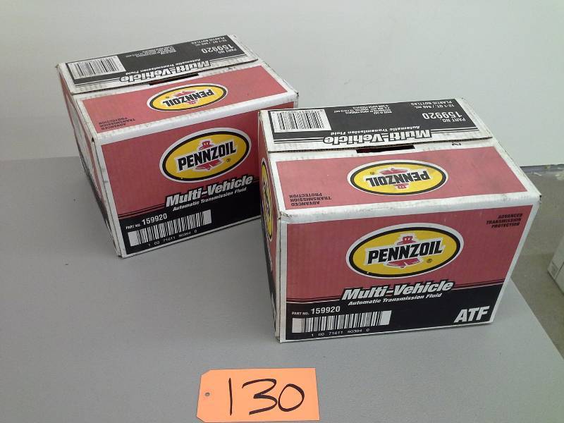 lot 130 image: Pennzoil Multi-Vehicle Automatic Transmission Fluid - 24-1 Quart Bottles