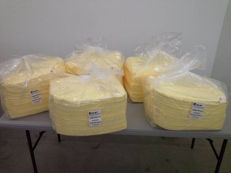 lot 154 image: ESP Evolution Sorbant Products 2(MB)YPB1518 Hazmat Bonded Medium Weight - 10 Bales with 100 padsBale