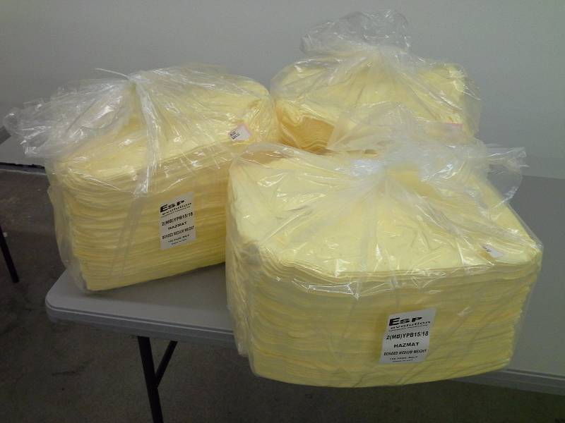 lot 156 image: ESP Evolution Sorbant Products 2(MB)YPB1518 Hazmat Bonded Medium Weight - 3 Bales with 100 padsBale