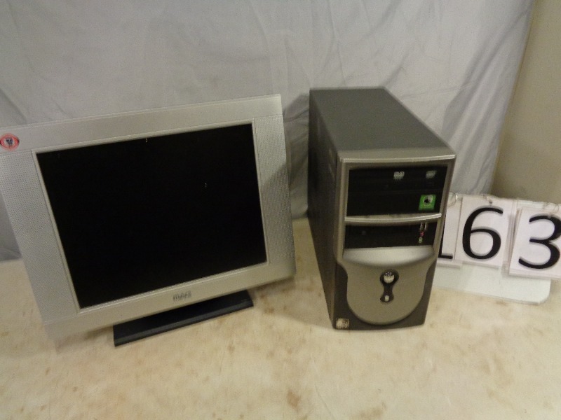 lot 163 image: Computer and Monitor