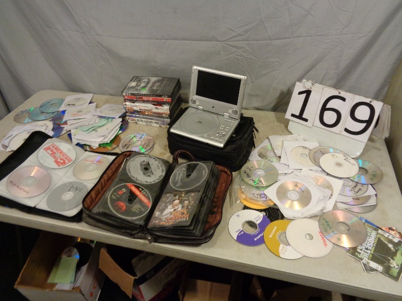 lot 169 image: Portable DVD Player and More