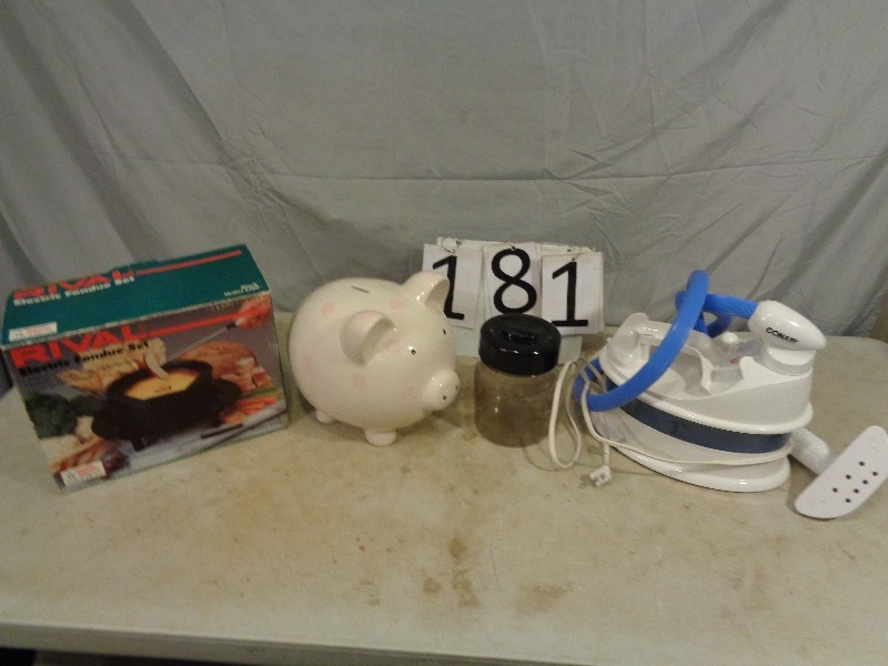 lot 181 image: Steamer, Piggy Banks, and More