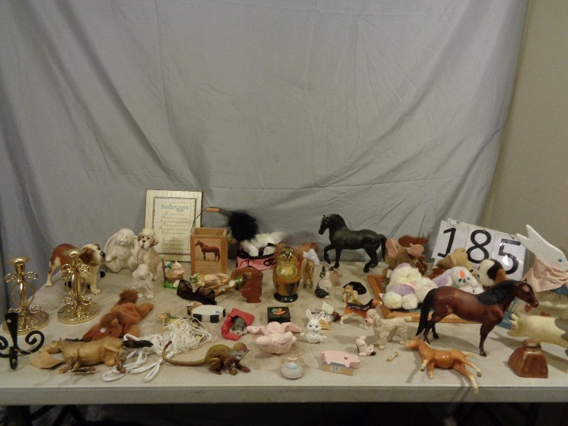 lot 185 image: Animal Figurines, Decor, and More