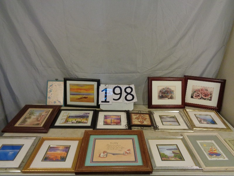 lot 198 image: Framed Pictures and Decor