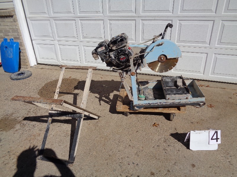 lot 4 image: Husqvarna Target Portasaw Concrete Saw
