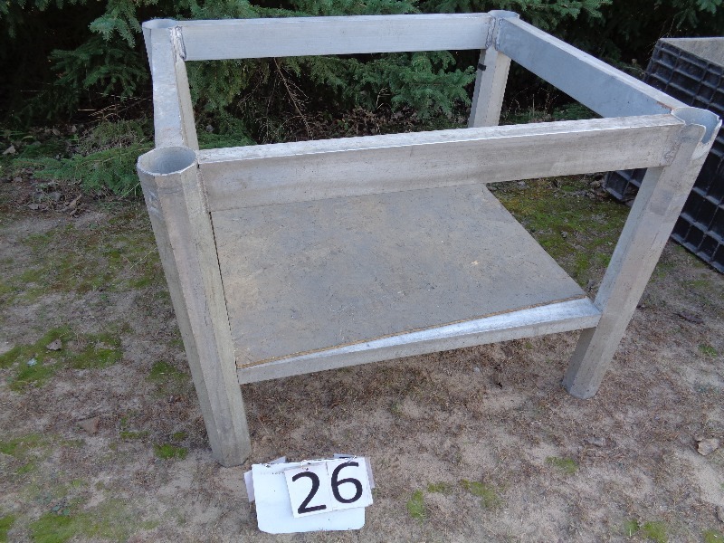 lot 26 image: Aluminum Shop Table