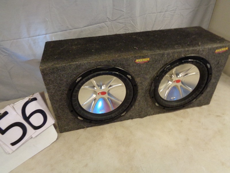 lot 56 image: 2 Kicker 10 Subwoofers in Box