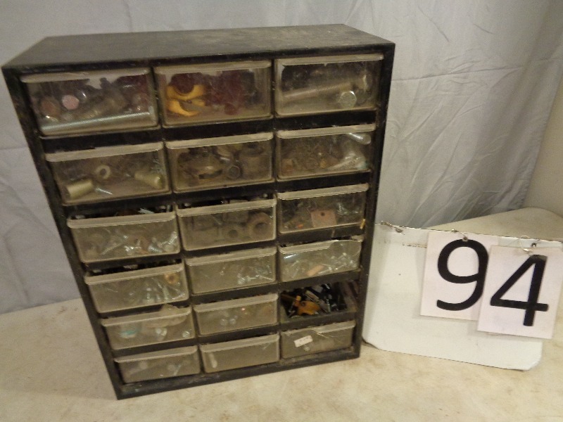 lot 94 image: 18 Drawer Orgainzer with Hardware
