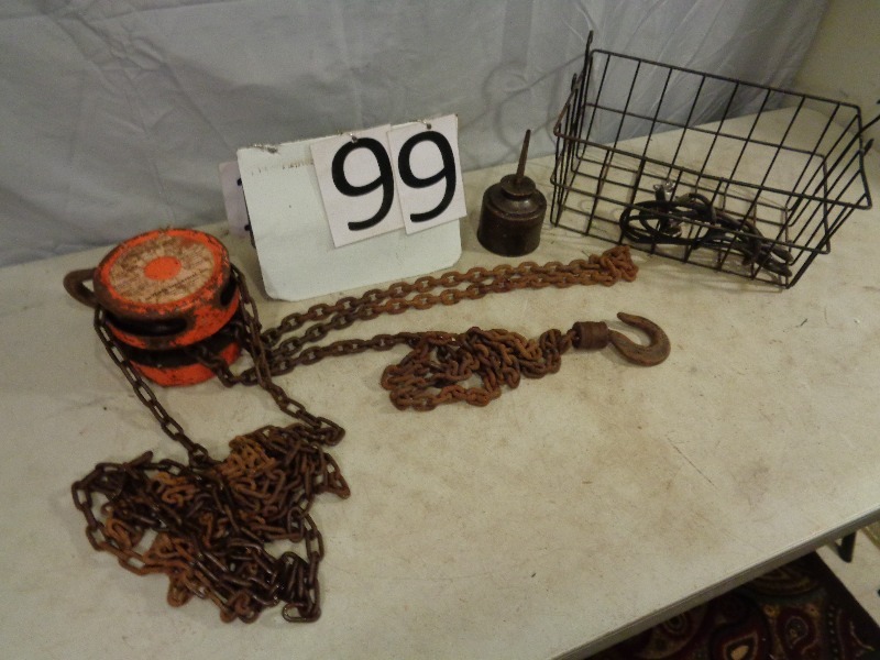 lot 99 image: 1 Ton Chain Hoist