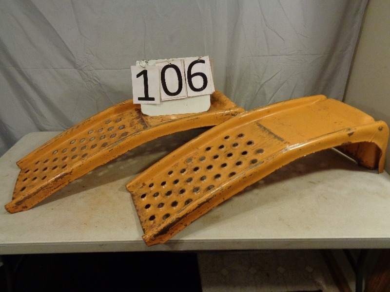 lot 106 image: Pair of Steel Car Ramps