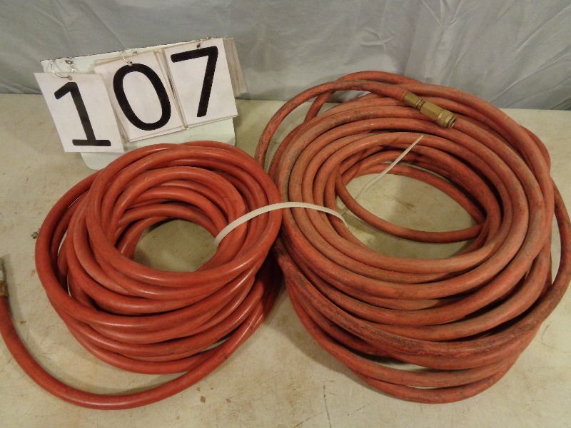 lot 107 image: 2 Large Air Hoses