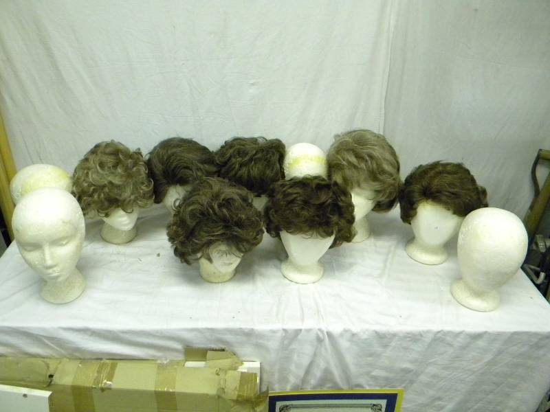 lot 182 image: Lot of Wigs and Displays