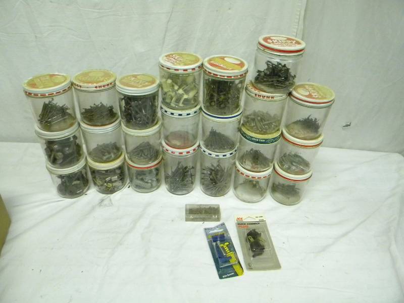 lot 216 image: Hardware and Jar Lot