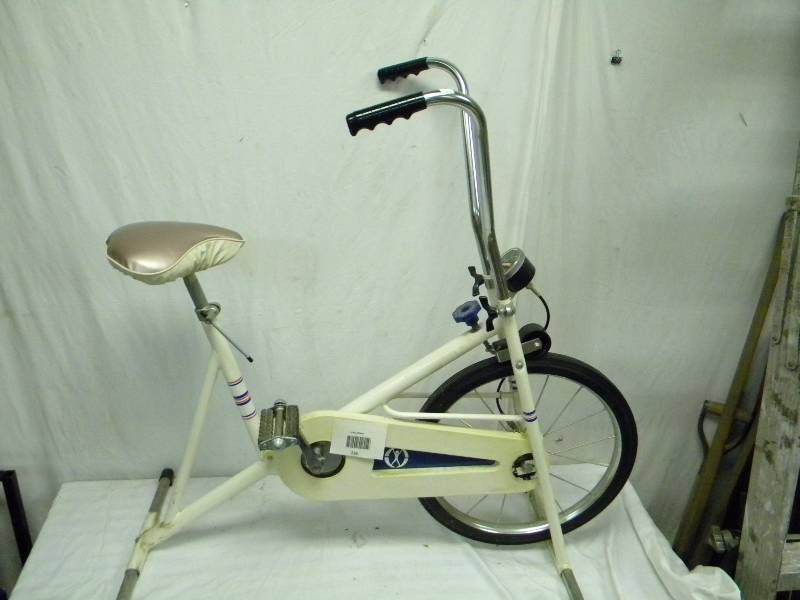 antique stationary bike