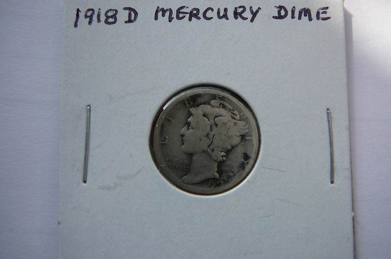 1918 d Mercury Dime