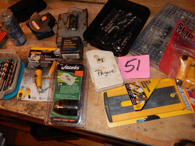 lot 51 image: Misc. Drill Bits and Related items.. See pictures