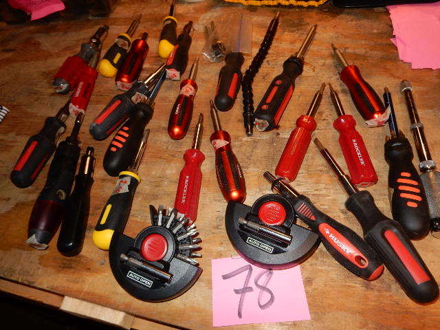 lot 78 image: Misc. Mechanical and changeable bit screwdrivers