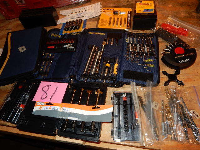lot 81 image: Large lot of Drill bits, Multi Angle and accessories