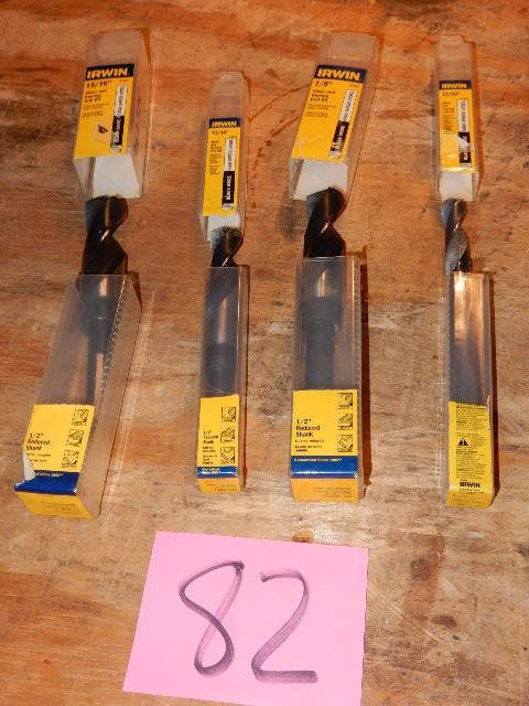 lot 82 image: IRWIN, Drill Bits.. 12 in Reduced Shank