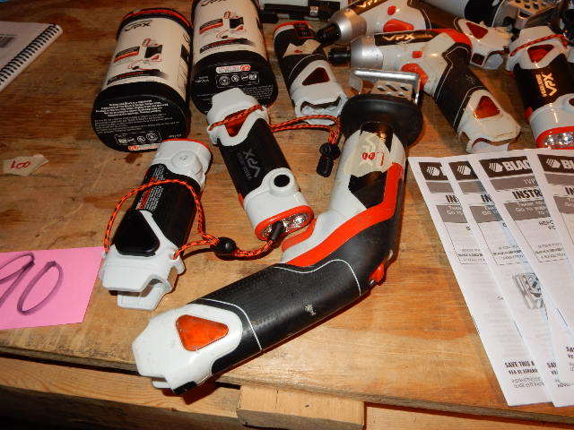 Black and Decker VPX Tools Saws lights drills Air compressor