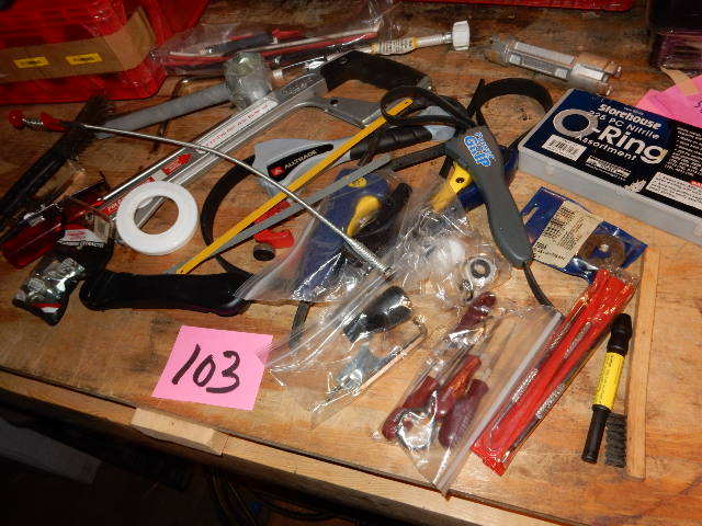 lot 103 image: Misc. Plumbing  tools. Grippers, Extractors