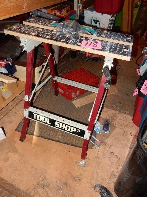 lot 118 image: TOOLSHOP, Folding Work bench