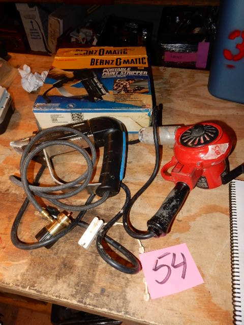 lot 54 image: MHT Electric Heat Gun.. Bernz O matic. Portable Paint Stripper(propane.. No tank).