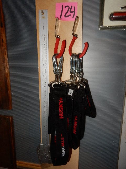 lot 124 image: Misc. HUSKY, HANGALLs.. Leg Straps with Clasps