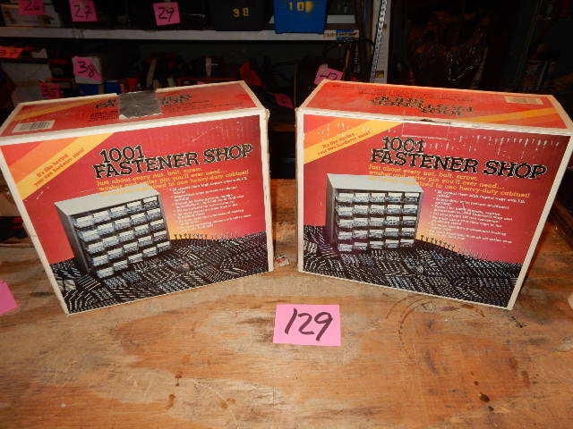 lot 129 image: 2, 1001 Fastener shop cabinets, Plastic