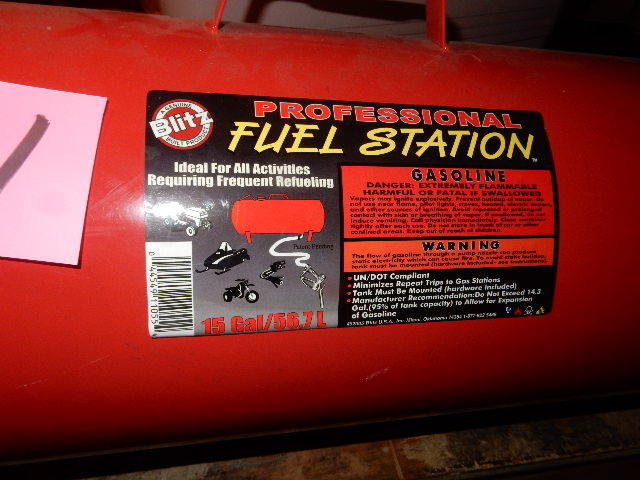 lot 141 image: 14.3 Gallon Fuel Tank